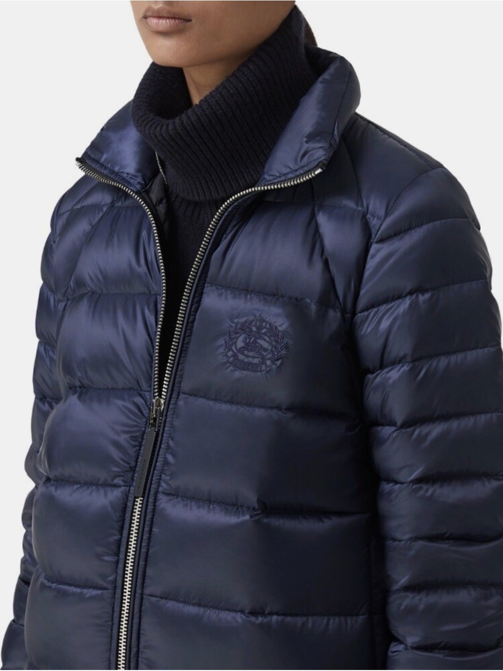 Burberry Light Blue Puffer Jacket